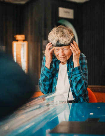 kvinna i mindball