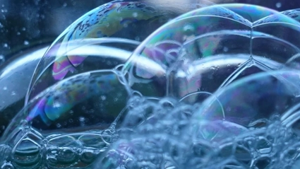 Bubbles close up