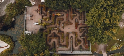 Labyrint i parken