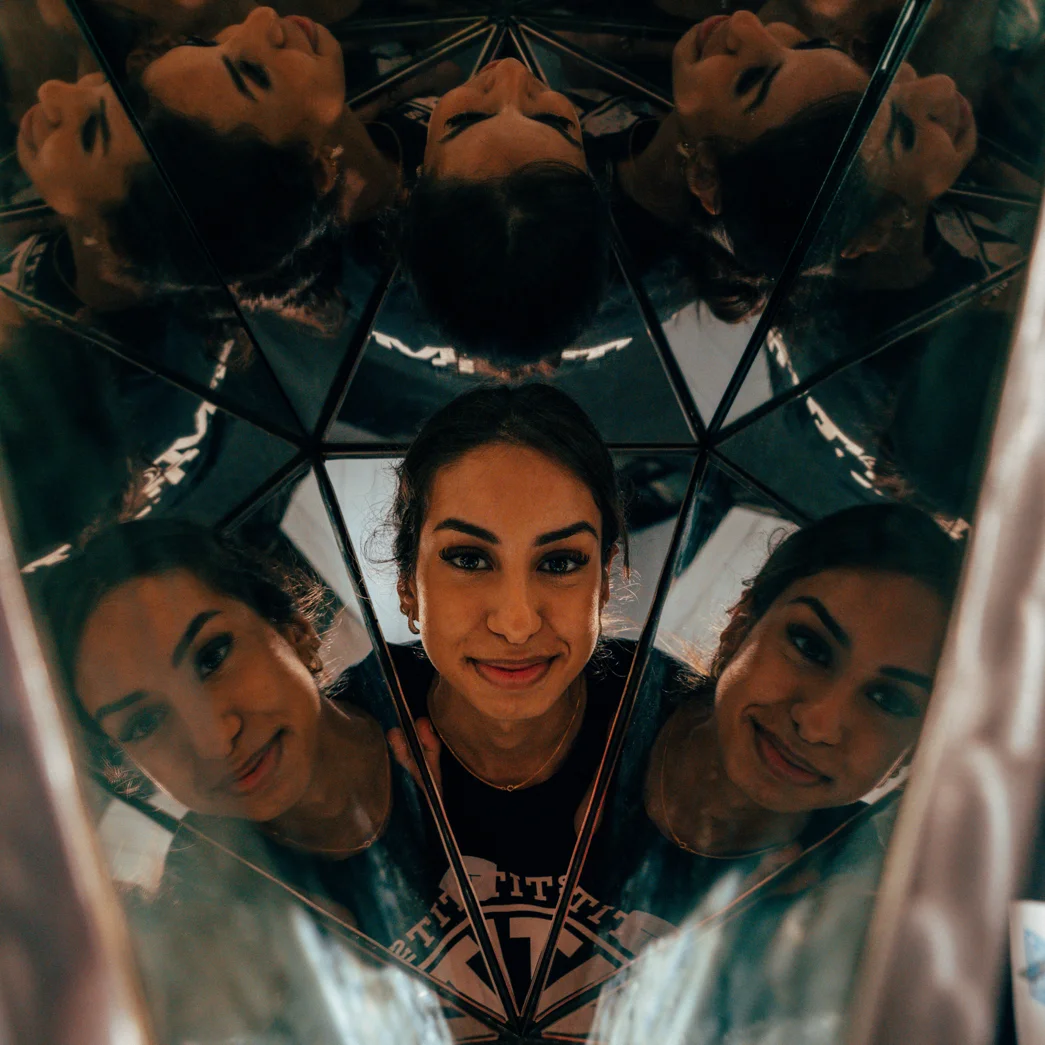 person i kalejdoskop