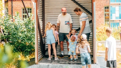 Familj i jordbävninge