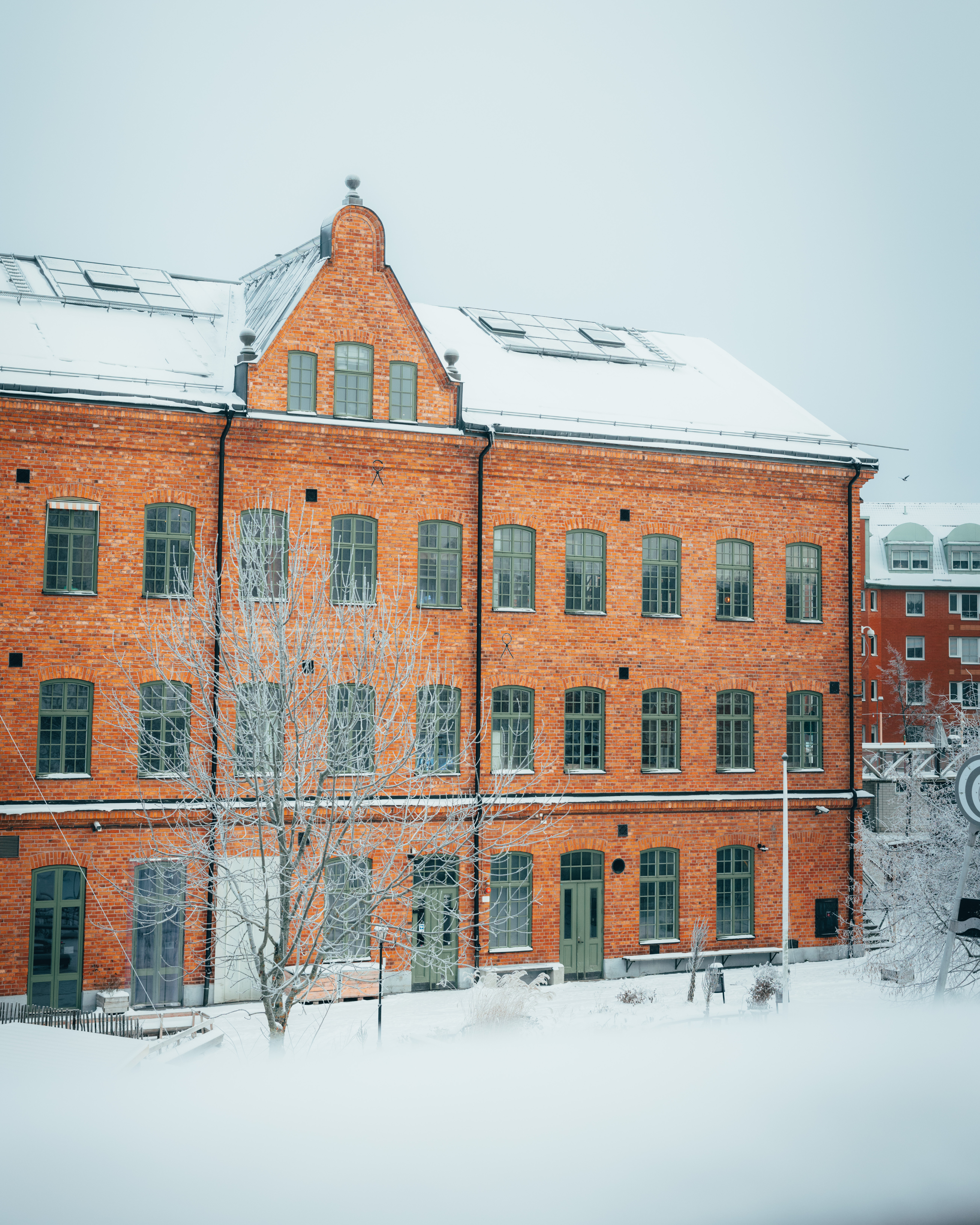 Tom Tits snöklädda fasad